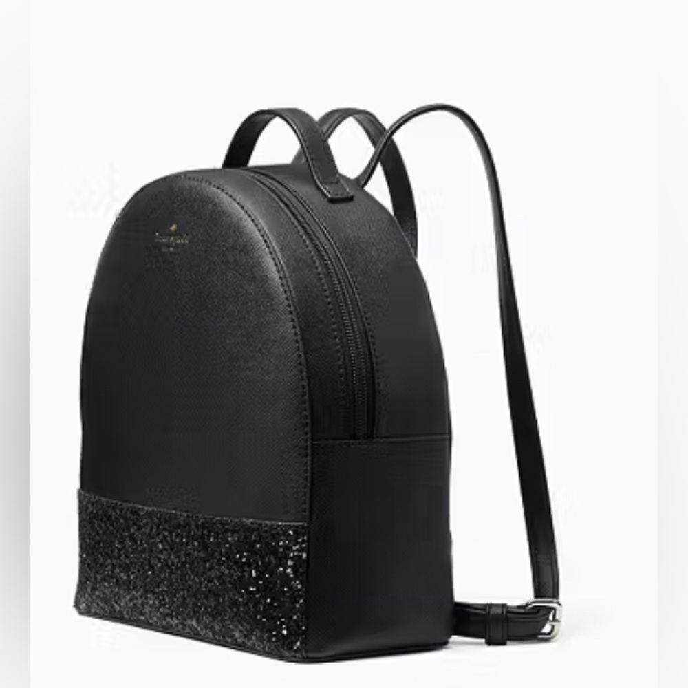 Kate Spade Black Glitter Backpack Greta Court Sammi